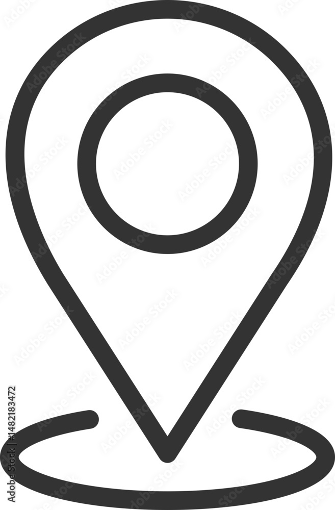 Simple outline icon of a location marker. Symbolizes navigation, travel, or place. Clean and modern design suitable for web, apps, and print. Simple outline icon of a location marker. Symbolizes navigation, travel, or place. Clean and modern design suitable for web, apps, and print.
