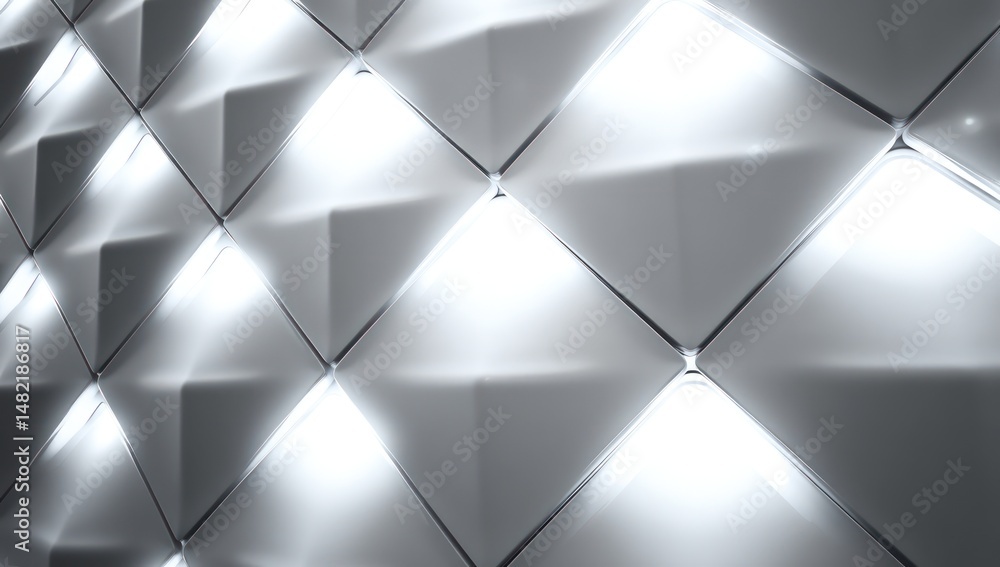 Obraz premium LED wall panel with a diamond LED pattern in 3D, creating a striking and sophisticated digital display.