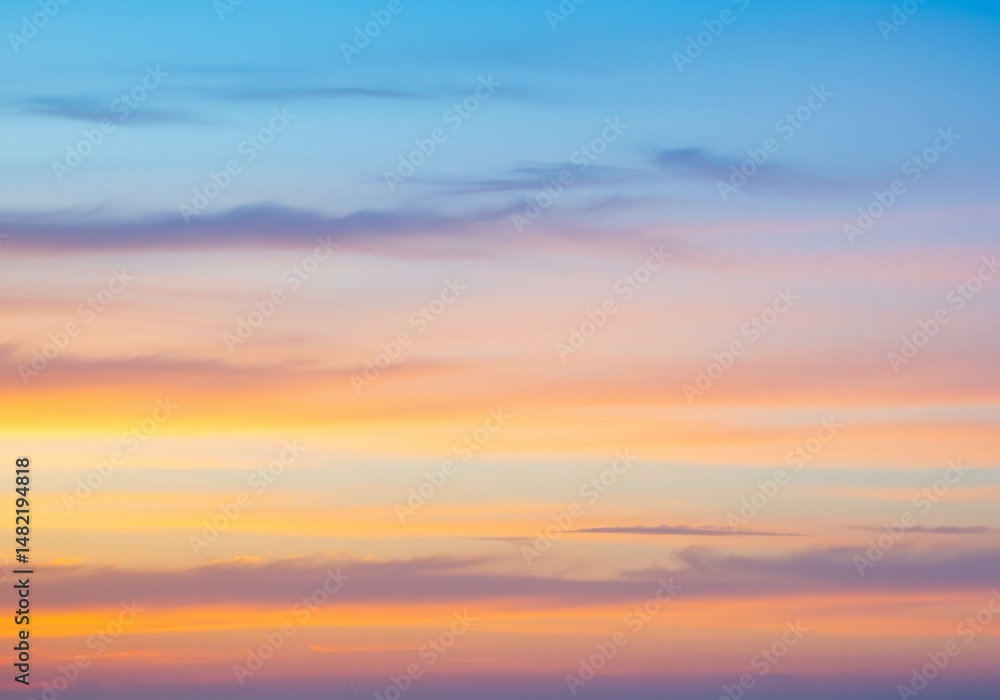 Naklejka premium Vivid Colorful Sunset Sky Abstract Background Photo