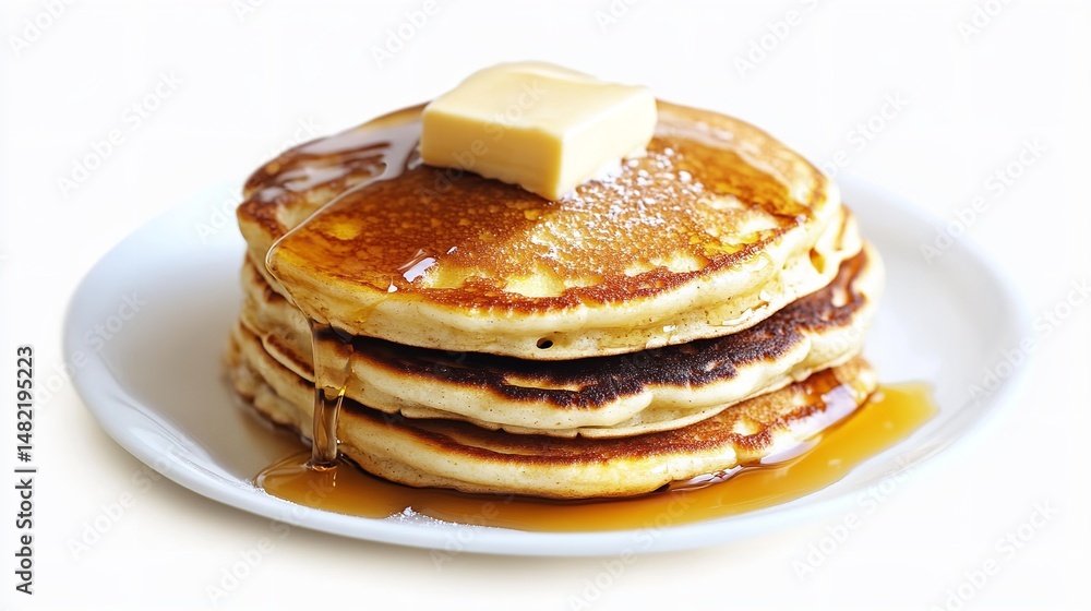 Pancakes for breakfast on a transparent background Pancakes for breakfast on a transparent background