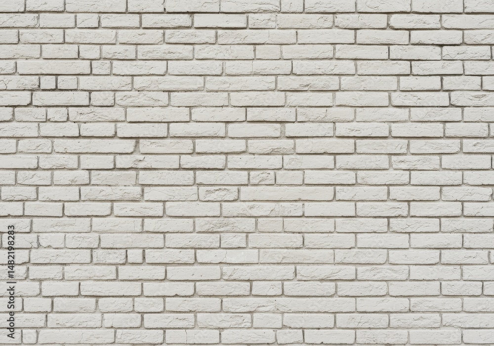 Naklejka premium White Brick Wall Background Texture