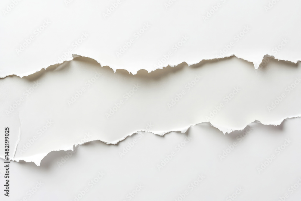 Torn paper isolate on white background perfect for design elements or creative projects with a luxurious touch Torn paper isolate on white background perfect for design elements or creative projects with a luxurious touch