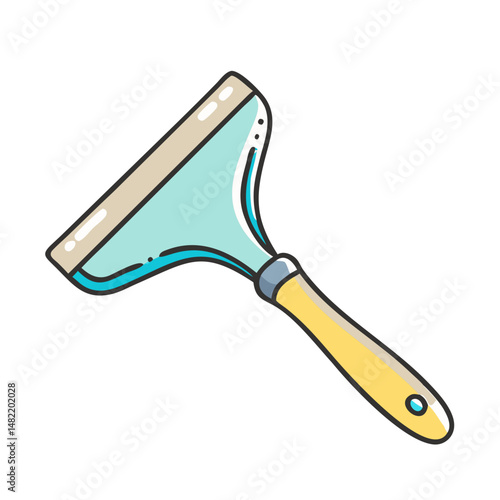 squeegee icon, squeegee vector illustration-simple illustration of squeegee, perfect for squeegee logos and icons