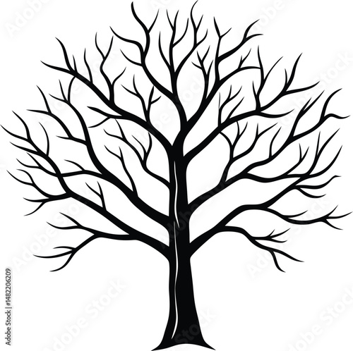 vector tree silhouette