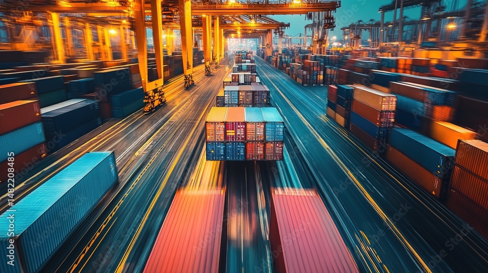 Container Port in Motion Container Port in Motion