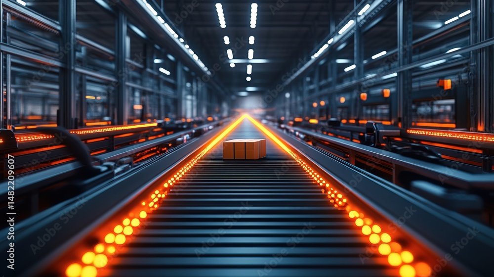 Industrial Conveyor Belt System Industrial Conveyor Belt System