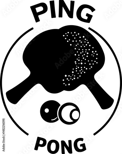 Table Tennis Player Silhouette