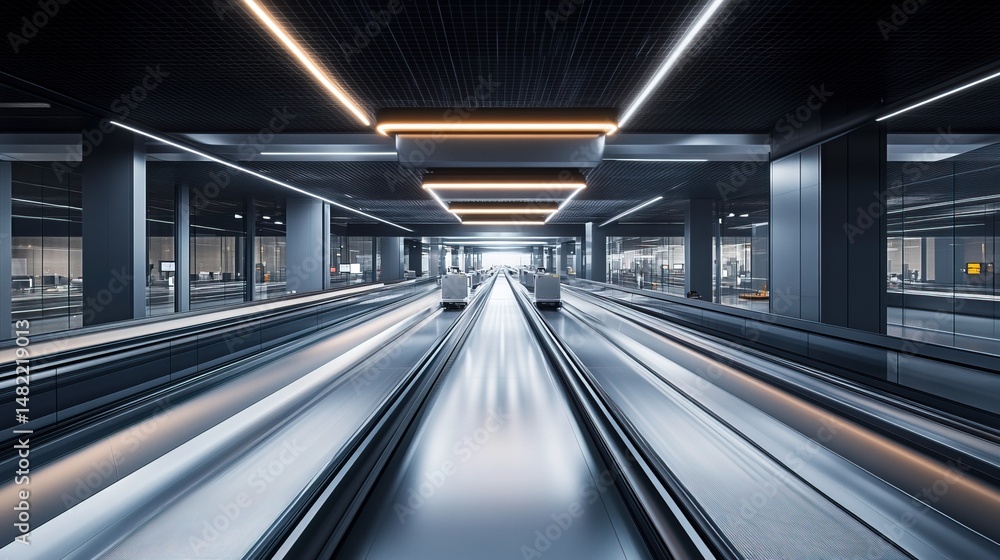 Modern Airport Terminal Conveyor Modern Airport Terminal Conveyor