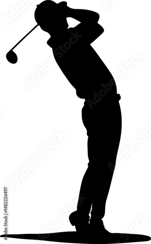 Golf Swing Silhouette