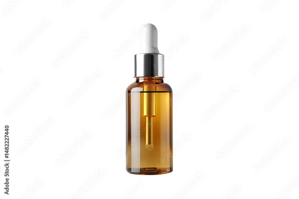 Serum Bottle on White Surface Product Mockup Serum Bottle on White Surface Product Mockup