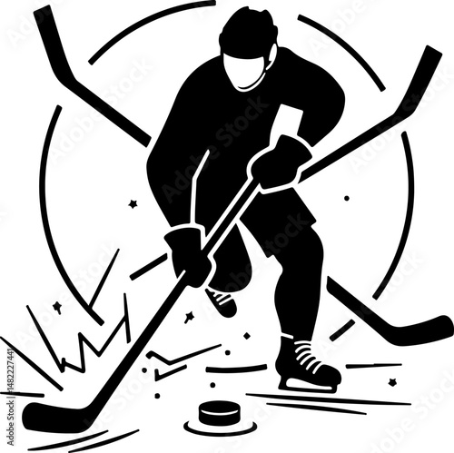 American Hockey Vector