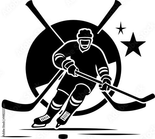 Hockey vector Silhouette