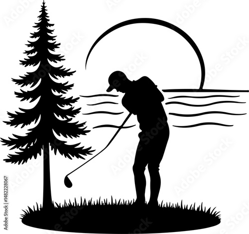 Hockey vector Silhouette