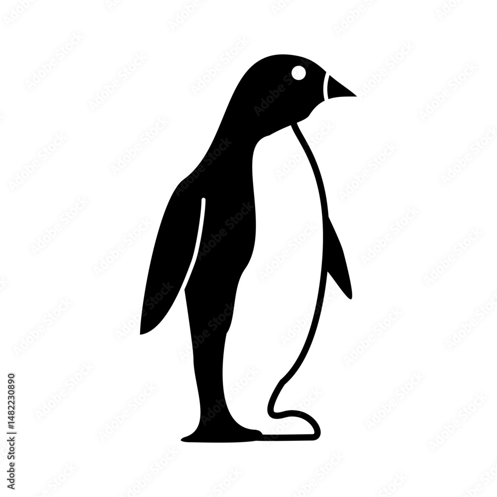 Fototapeta premium Penguin Icon Glyph
