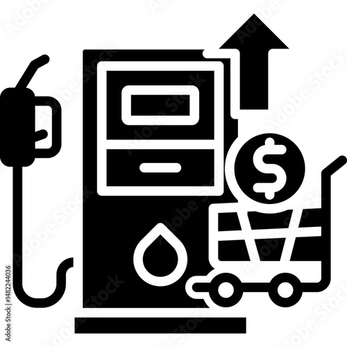 Oil And Gas Prices glyph icon