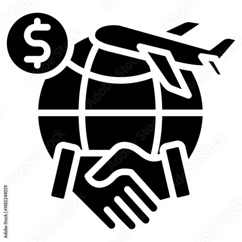 Global Trade glyph icon