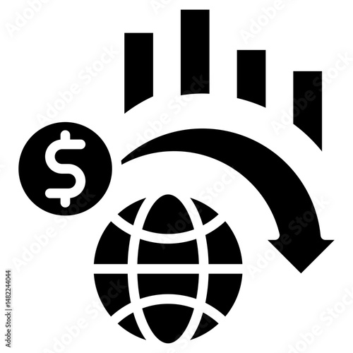Global Financial Crisis glyph icon