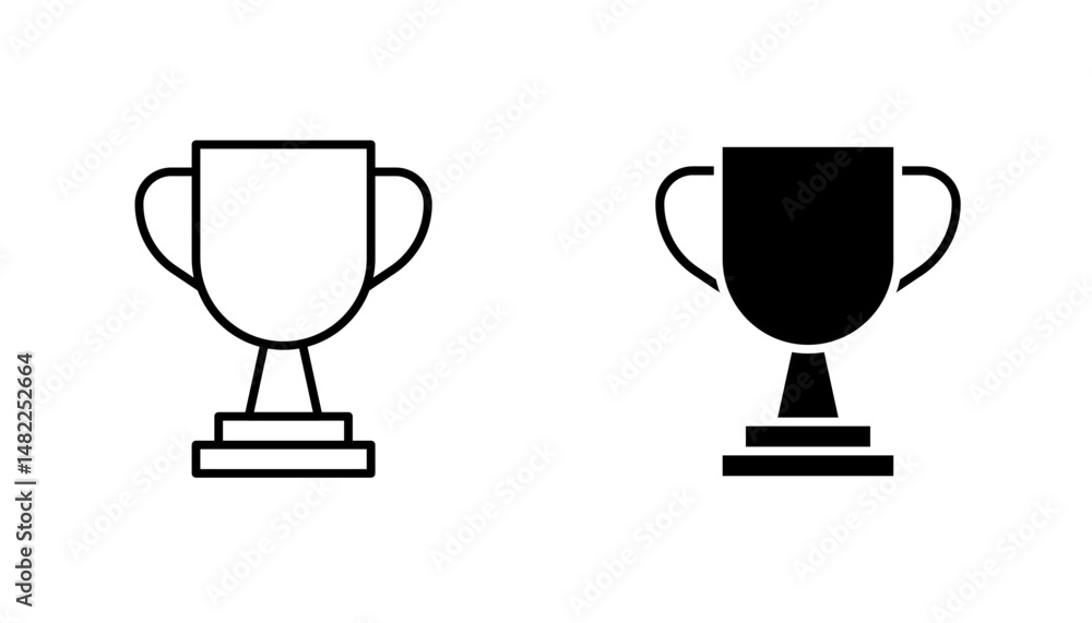 Award icon in editable stroke and flat vector illustrations Award icon in editable stroke and flat vector illustrations