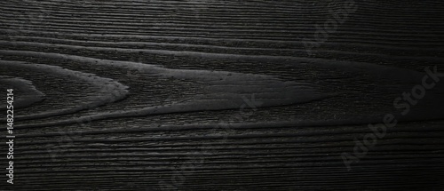 Elegant Black Wood Grain Texture with Subtle Detailing