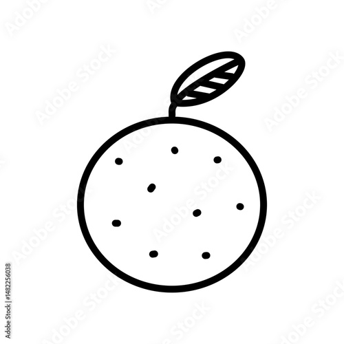 illustration of a tangerine