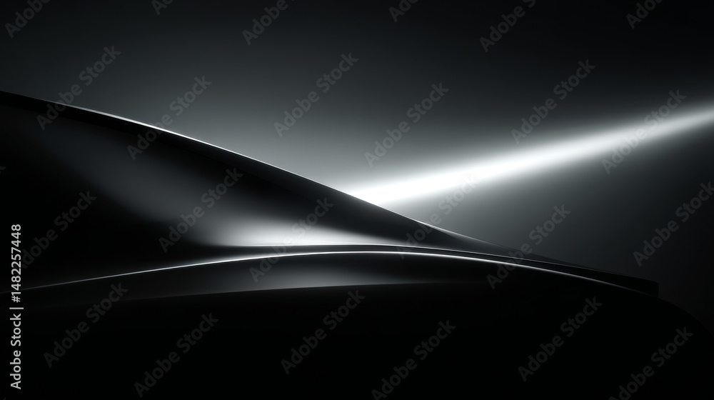 A sleek silhouette of a vehicle outlines against a dramatic light backdrop. A sleek silhouette of a vehicle outlines against a dramatic light backdrop.