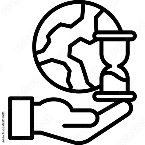 Resource Scarcity line icon