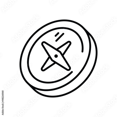Compass Vector icon