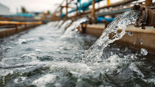 Wallpaper Mural High-detail image of professional flushing sediment in a dynamic setting. Torontodigital.ca