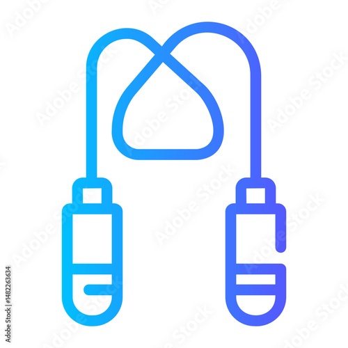 jump rope Line Gradient Icon