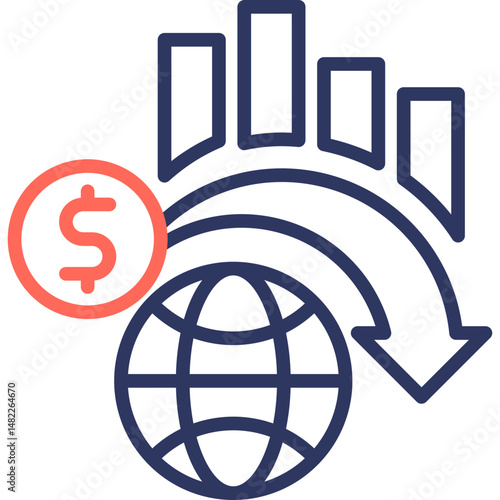 Global Financial Crisis line color icon