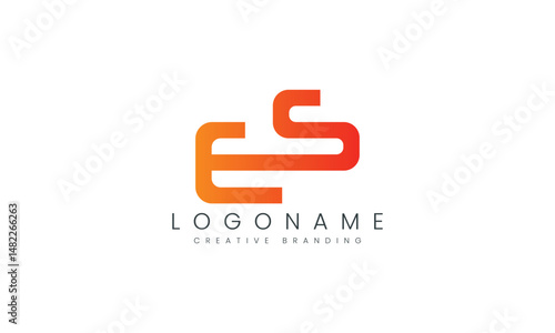 Minimalist ES Logo for Branding and Identity.
