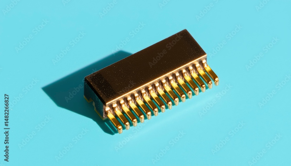 Electronic component, gold-plated connector Electronic component, gold-plated connector