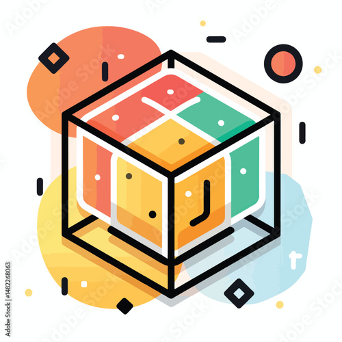 2D proposition web icon in line style  Icons, Flat lay Icon
