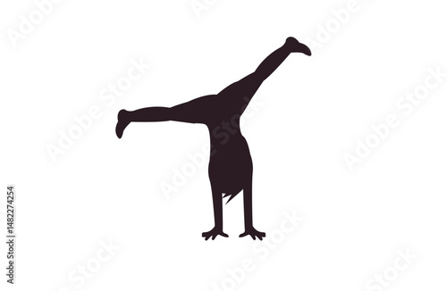 person cartwheeling cartwheel vector symbol sign icon illustration vector sports hand stand gymnastics