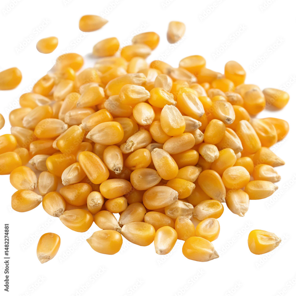 Fototapeta premium corn seeds isolated on white