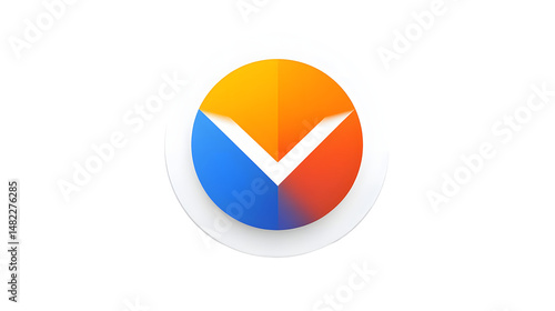 Modern Logo Design Featuring an Abstract Geometric Icon With Vibrant Colors