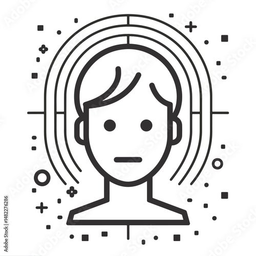 2D reputation web icon in line style  Icons, Flat lay Icon