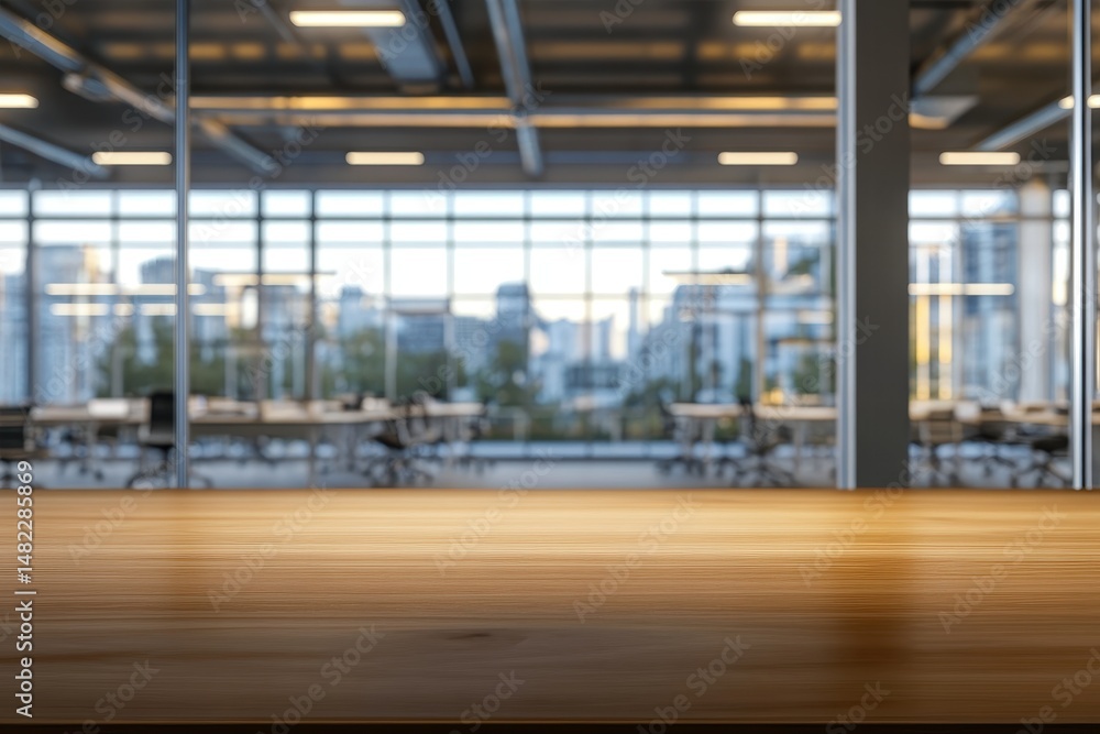 custom made wallpaper toronto digitalModern workspace with city view