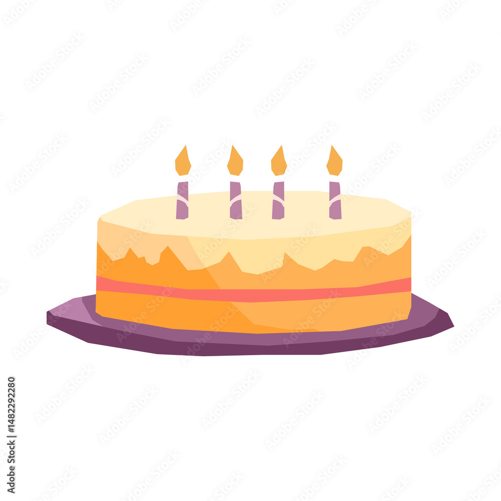 birthday cake with candles birthday cake with candles