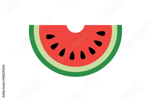 Watermelon slice fruit summer food fresh healthy diet