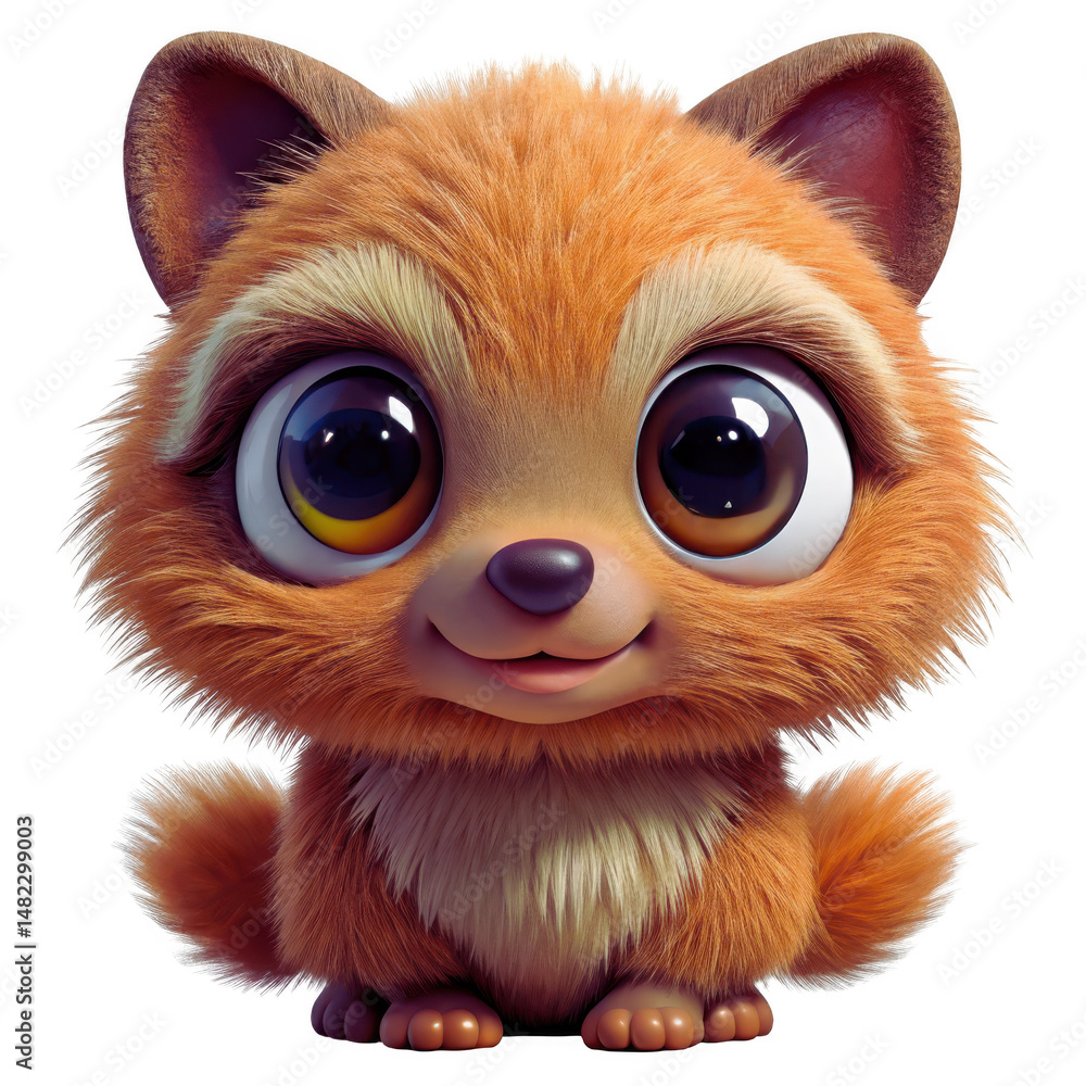 Fototapeta premium Isolated Cute Pet on Transparent Background