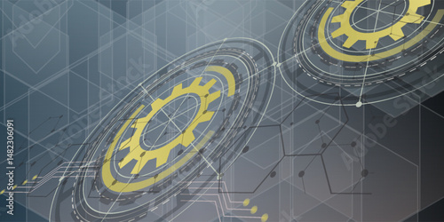 Cyber security and information or network protection. Future cyber technology web services for business and internet project