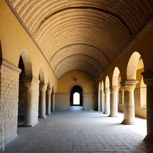Old caravanserai in Shaki, Azerbaijan