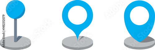 A clean and modern location pin icon to mark positions on maps. Perfect for GPS apps, travel designs, web maps, and user interfaces. Editable vector for versatile use.