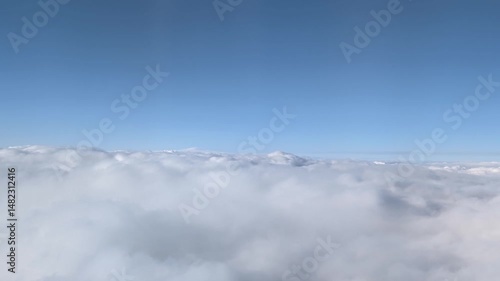 Wallpaper Mural Blue sky and clouds, view from the plane Torontodigital.ca