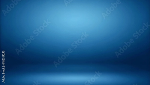 Elegant blue studio backdrop with gradient effect suitable for product display and presentation design
