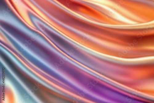 Colorful Textile: The image showcases a vibrant and dynamic textile design, the play of light and shadow on its textured surface