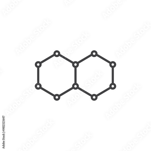 Graphene vector Icon in trendy flat style isolated on white background