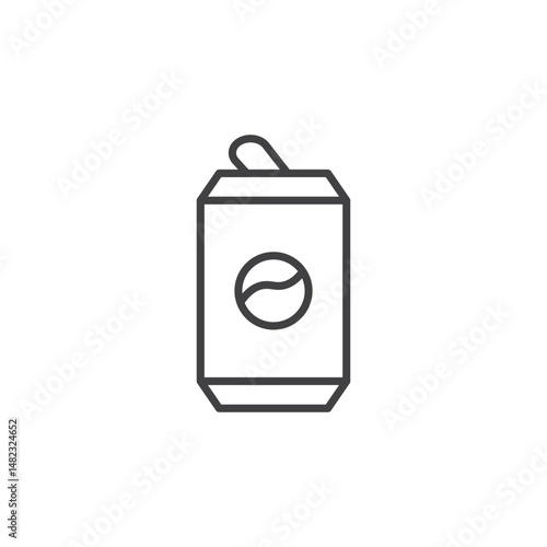 Soda can vector Icon in trendy flat style isolated on white background
