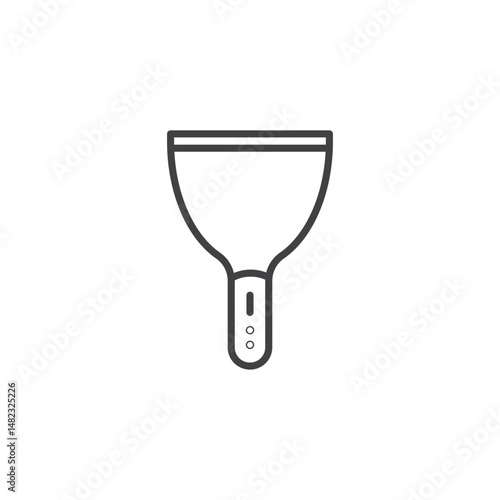 Putty knife vector Icon in trendy flat style isolated on white background